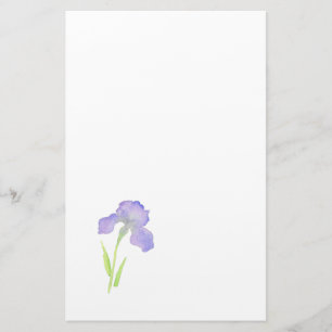 Violett Iris Brevpapper