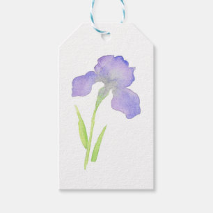 Violett Iris Presentetikett
