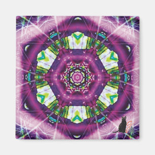 Violett Kalejdoskop Magnet