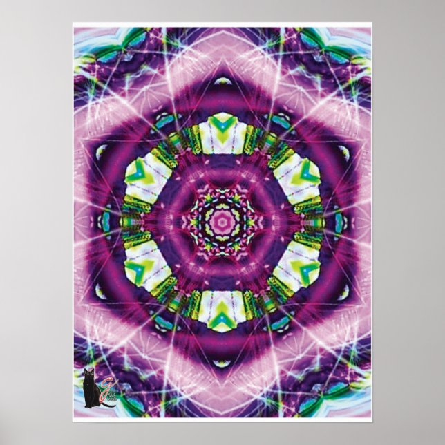 Violett Kalejdoskop Poster (Framsidan)