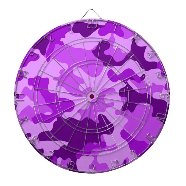 Violett kamouflage-dartboard piltavla (Framsidan)