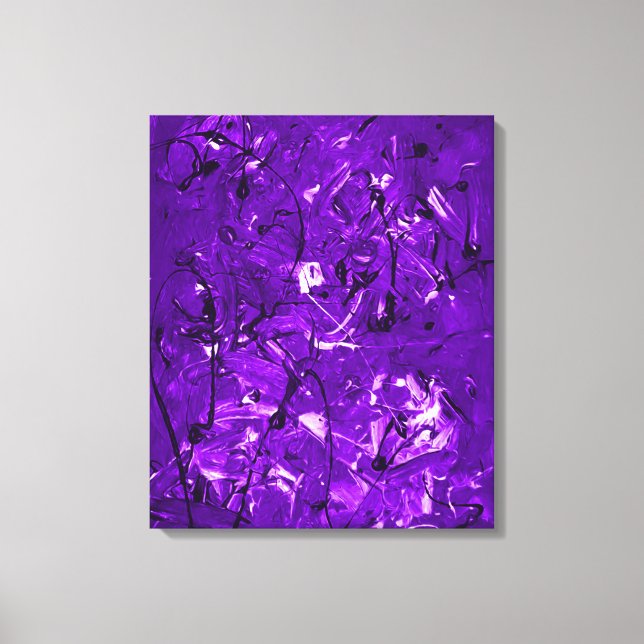 Violett Kaos Canvastryck (Framsida)