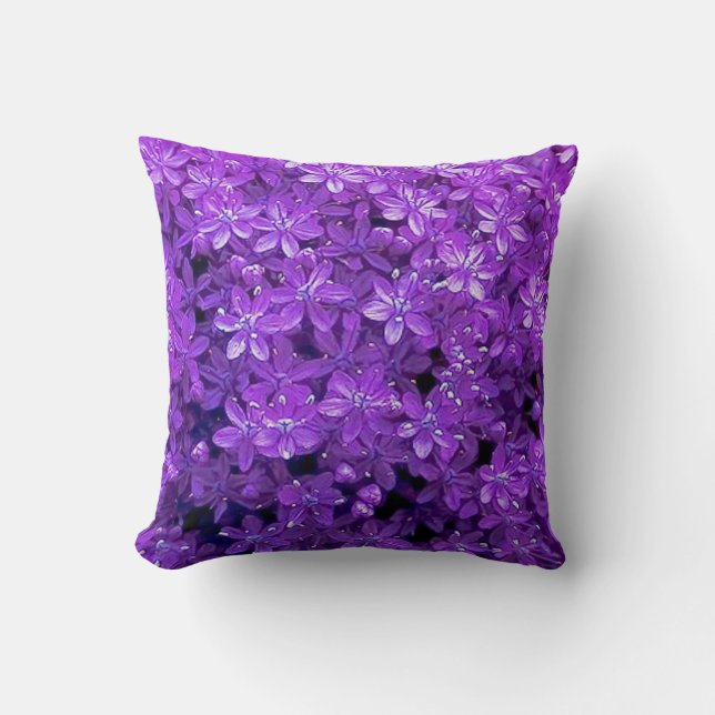 Violett kastkudde kudde (Framsida)