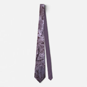 Violett körsbärsröd blommarTie Slips