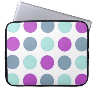 Violett kricka Polkadot för Retro Sassy Sissy Laptop Sleeve