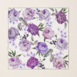 Violett lila lila blommor för elegant flickaktigt sjal<br><div class="desc">Denna elegant och flickaktigt violetta och lila purpurfärgade blommönster är perfekta för den moderiktiga och stilfulla kvinnan. Det är land,  och den nätt designen är underbar för många gåvor och tillfällen. Tyck om detta härliga vattenfärgblommatryck för ditt nästa köp; för dig,  dina vänner eller din familj!</div>