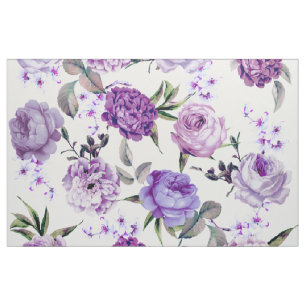 Violett lila lila blommor för elegant flickaktigt tyg