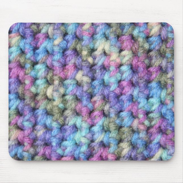 Violett mång- färgvirkning för blått musmatta (Framsidan)