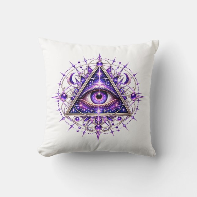 Violett månöga kudde (Framsida)