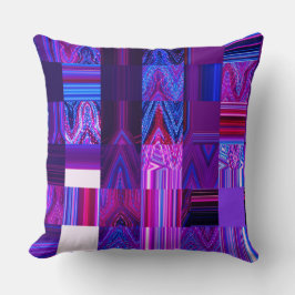 Violett Mélange bomullsdekorativ kudde 20" x 20",