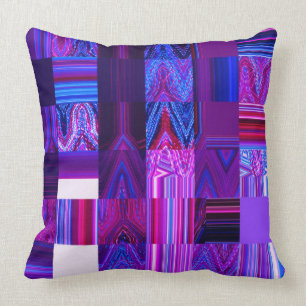 Violett Mélange bomullsdekorativ kudde 20" x 20",