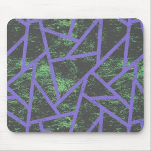 Violett och grönt mosaikmönster musmatta