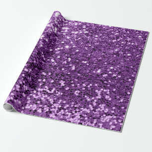 Violett purpurfärgat Amethyst skina Sequinglitter Presentpapper