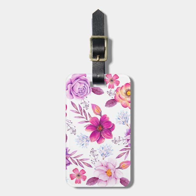 Violett ros bagagebricka (Vertikal Framsida)