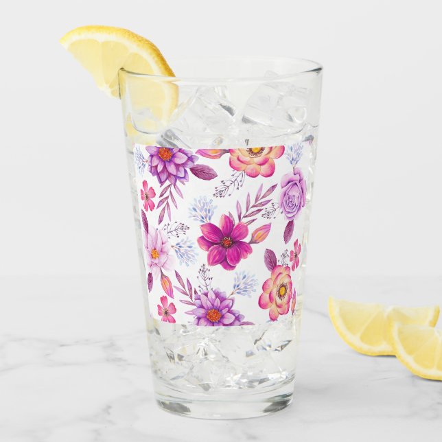 Violett ros glaskopp (Framsida Ice)
