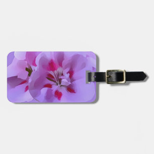 Violett rosa abstrakt hibiskusblomma bagagebricka