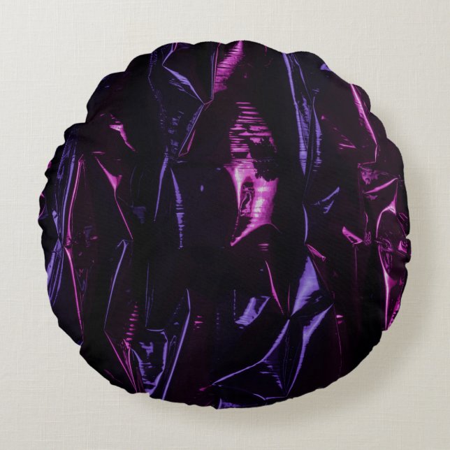 Violett Rund Kudde (Framsidan)