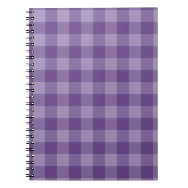 Violett rutig bakgrund anteckningsbok (Framsidan)