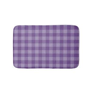 Violett rutig bakgrund badrumsmatta