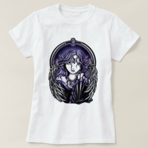 Violett skyddsängelnattskjorta t-shirt