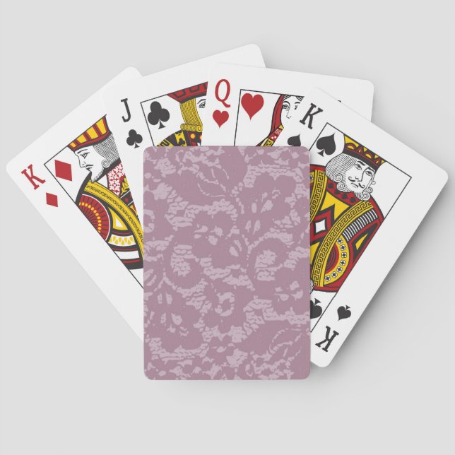 Violett snöre casinokort (Baksidan)