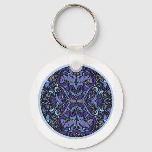 Violett timmeart décokeychain nyckelring