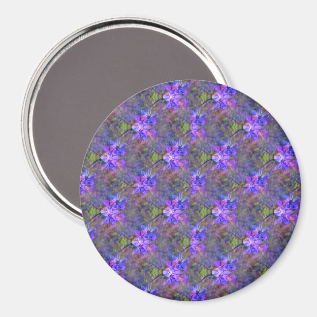 Violett trädgård...... magnet (Front/Back)