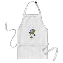 Violetta blommor lila namn ställe Apron