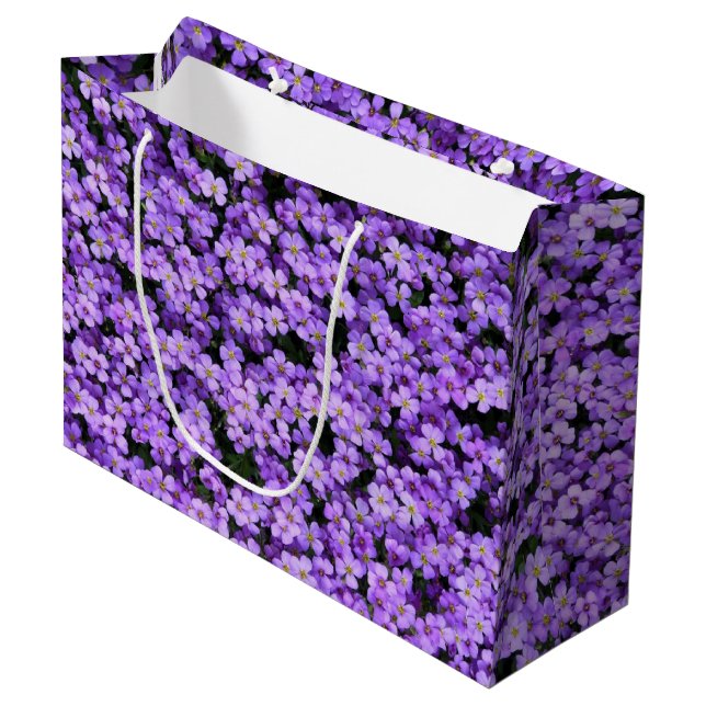 Violetta blommor presentpåse Violer (Framsidan Vinklad)