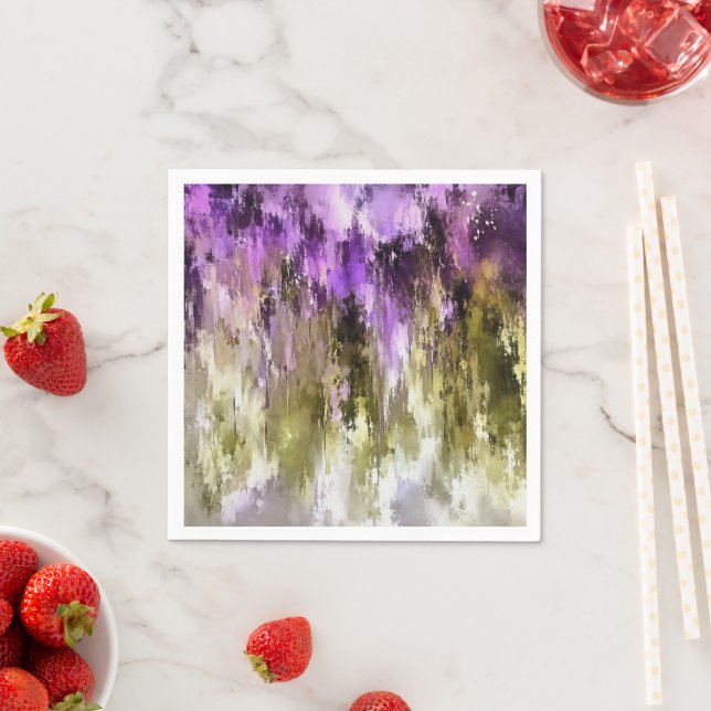 Violetta Drömmar Och Olivfärgade Himlar Pappersservett (Insitu)