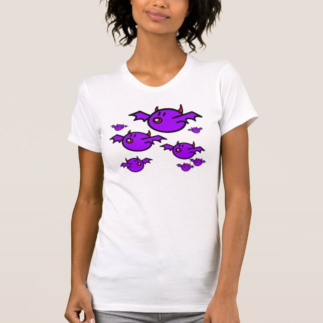 Violetta fladdermöss tee (Framsida)