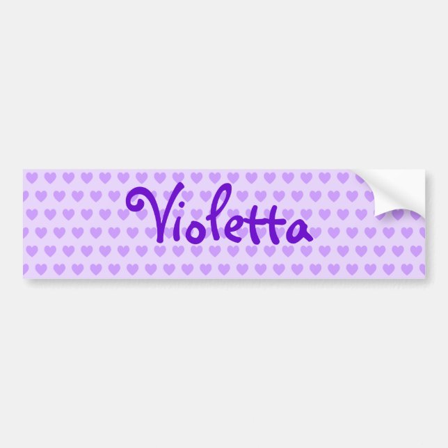 Violetta i Lila Bildekal (Framsidan)