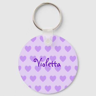 Violetta i Lila Nyckelring