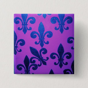 Violetta krokiga Fleur De Lis Knapp