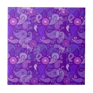 Violetta paisley kakelplatta