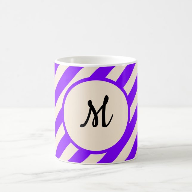 Violetta ränder kaffemugg (Center)