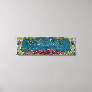 Violette De Cannes Soap LabelParis, Frankrike Canvastryck
