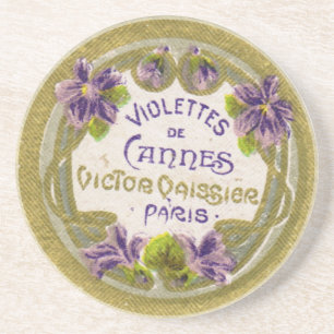 Violette fransk parfymkustfartyg underlägg