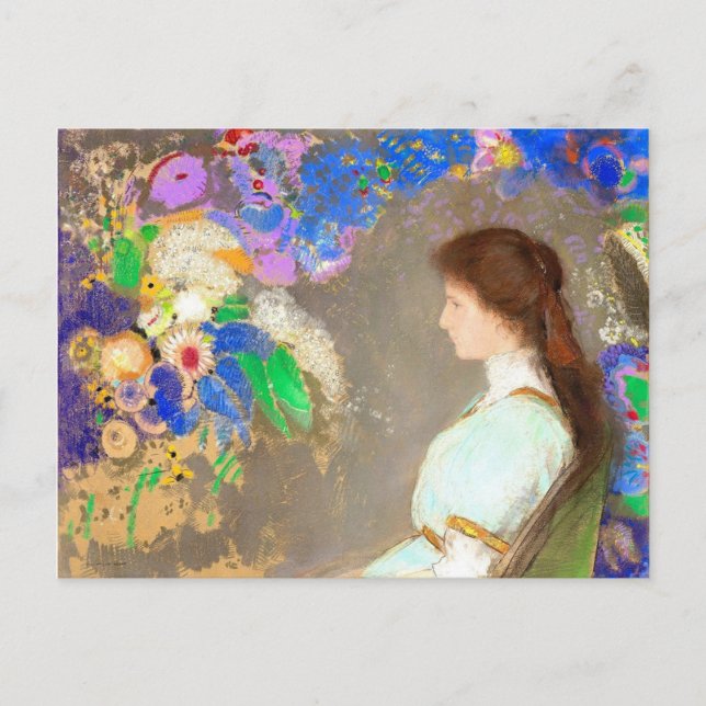 Violette Heymann, Fine Art Painting by Redon Vykort (Framsida)