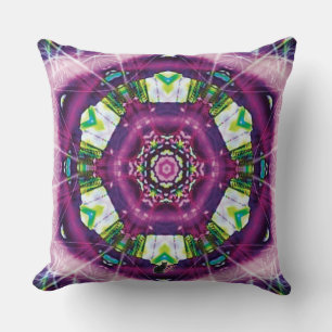 Violette Kaleidoscope Kudde