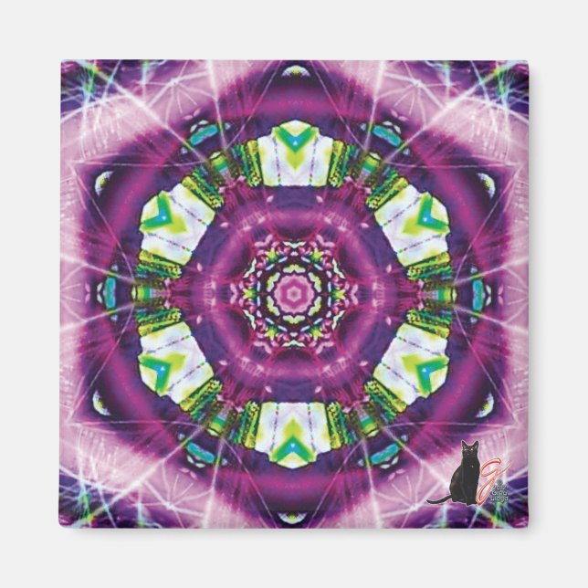 Violette Kaleidoscope Magnet (Framsidan)