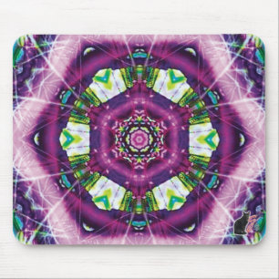 Violette Kaleidoscope Mouse Pad Musmatta