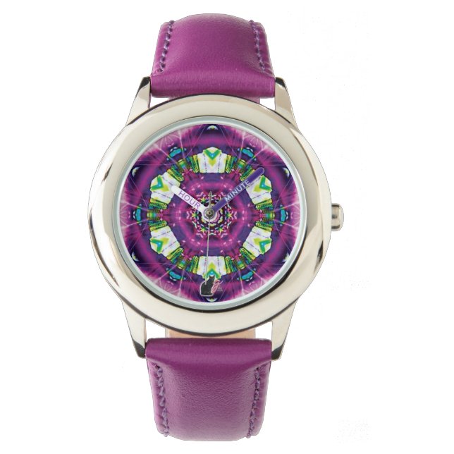 Violette Kaleidoscope Watch Armbandsur (Framsida)
