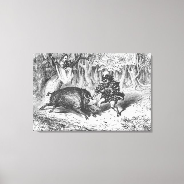 Violette och Ourson Canvastryck (Framsida)