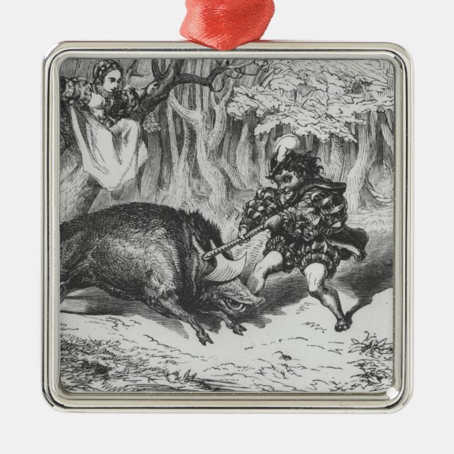 Violette och Ourson Julgransprydnad Metall (Framsidan)