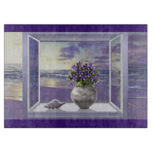 Violettes in a måne burk