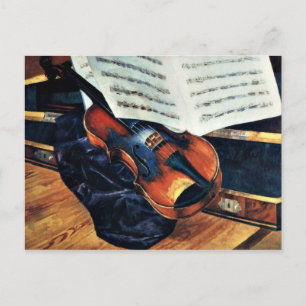 Violin, 1916-målning av Petrov-Vodkin Vykort