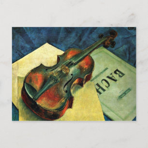Violin, 1921-målning av Kuzma Petrov-Vodkin Vykort