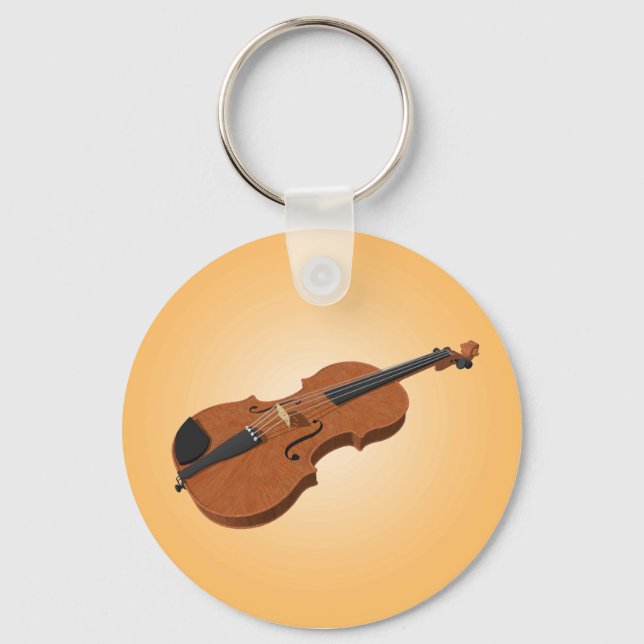 Violin: 3D-modell: Nyckelkedja Nyckelring (Framsida)