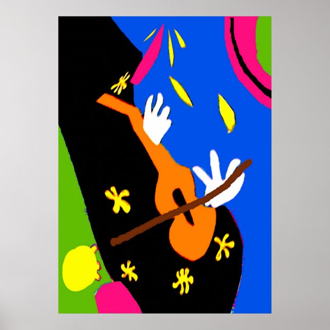 Violin Abstractcello Poster (Framsidan)